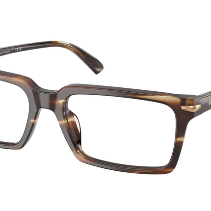 Michael Kors GRAND TARGHEE MK4173U Rectangle Eyeglasses  4039-Brown Horn 56-145-18 - Color Map Brown