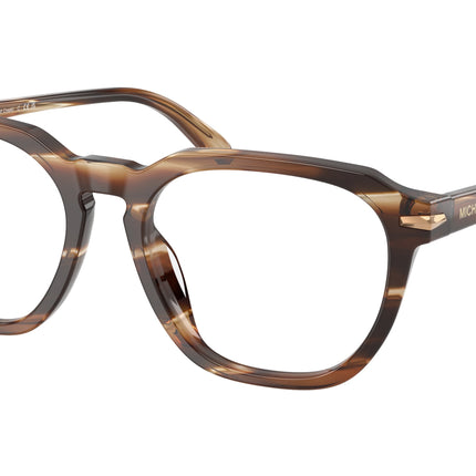 Michael Kors WOLF CREEK MK4174U Square Eyeglasses  4039-Brown Horn 54-145-18 - Color Map Brown