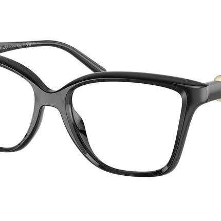 Michael Kors KOBE MK4180U Square Eyeglasses  3005-Black 54-140-17 - Color Map Black