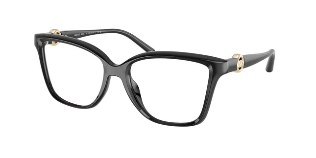 Michael Kors KOBE MK4180U Square Eyeglasses  3005-Black 54-140-17 - Color Map Black