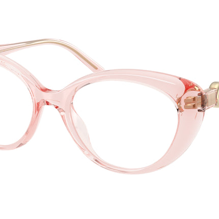 Michael Kors ST. THOMAS MK4181U Oval Eyeglasses  3901-Light Pink Transparent 53-140-18 - Color Map Pink