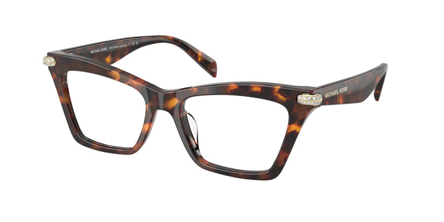 Michael Kors JAMAICA MK4185BU Cat Eye Eyeglasses  4031-Luggage Tortoise 52-140-17 - Color Map Tortoise
