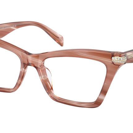 Michael Kors JAMAICA MK4185BU Cat Eye Eyeglasses  4056-Pink Horn 52-140-17 - Color Map Pink