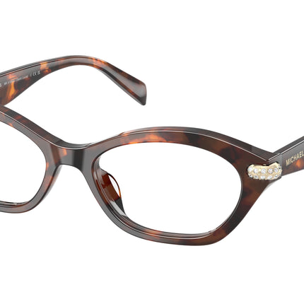 Michael Kors SAINT LUCIA MK4186BU Oval Eyeglasses  4031-Luggage Tortoise 52-140-17 - Color Map Tortoise