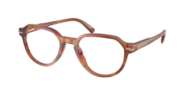 Michael Kors WESTERLY MK4187U Round Eyeglasses  4039-Brown Horn 52-145-20 - Color Map Brown