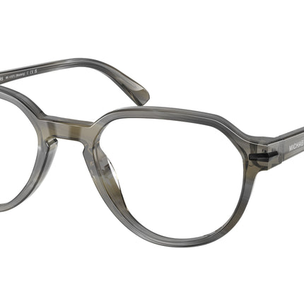 Michael Kors WESTERLY MK4187U Round Eyeglasses  4047-Charcoal Horn 52-145-20 - Color Map Pink