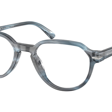 Michael Kors WESTERLY MK4187U Round Eyeglasses  4048-Navy Horn 52-145-20 - Color Map Blue