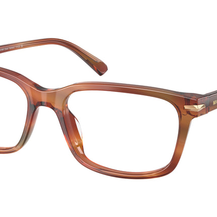 Michael Kors SEAL HARBOR MK4188U Square Eyeglasses  4039-Brown Horn 54-145-17 - Color Map Brown