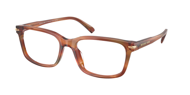 Michael Kors SEAL HARBOR MK4188U Square Eyeglasses  4039-Brown Horn 54-145-17 - Color Map Brown