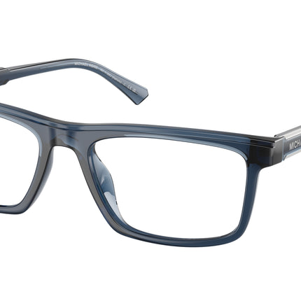 Michael Kors KAHULU MK4189U Rectangle Eyeglasses  3002-Navy Transparent 55-145-18 - Color Map Blue