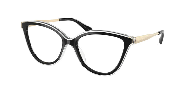 Michael Kors COSTA BRAVA MK4190U Cat Eye Eyeglasses  3005-Black 53-140-16 - Color Map Black