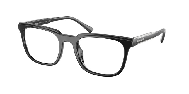 Michael Kors LAHAINA MK4192U Square Eyeglasses  3005-Black 53-145-20 - Color Map Black