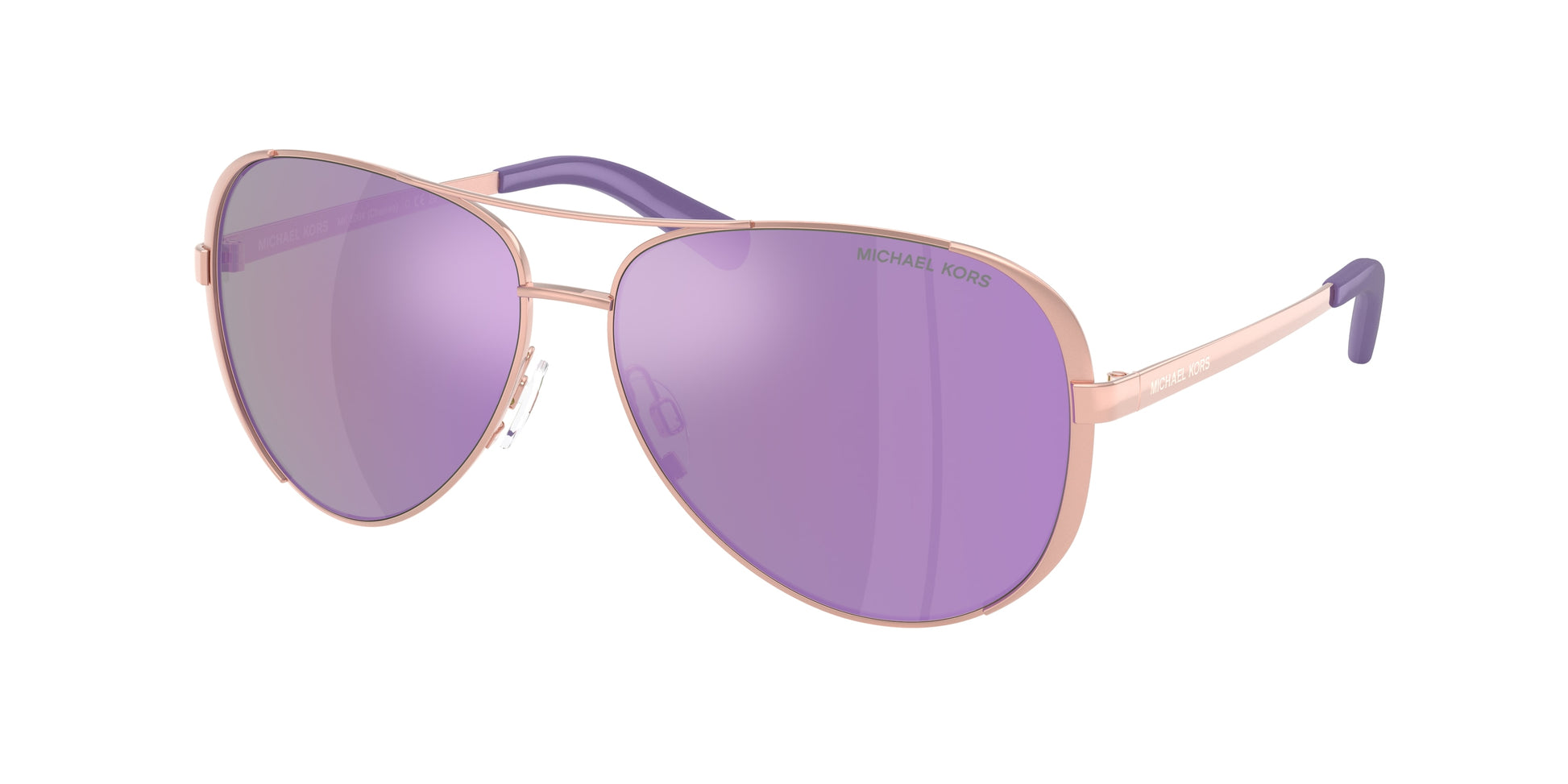 Michael Kors CHELSEA MK5004 Rectangle Sunglasses  10034V-Rose Gold 59-135-13 - Color Map Gold