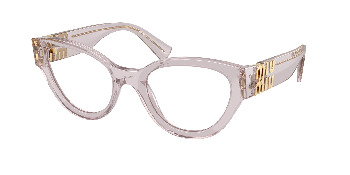 Miu Miu MU01VV Phantos Eyeglasses  12W1O1-Transparent Mauve 52-135-21 - Color Map Violet
