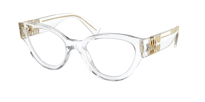 Miu Miu MU01VV Phantos Eyeglasses  2AZ1O1-Clear 52-135-21 - Color Map Transparent