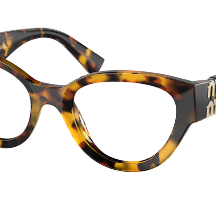 Miu Miu MU01VV Phantos Eyeglasses  VAU1O1-Honey Havana 52-135-21 - Color Map Tortoise