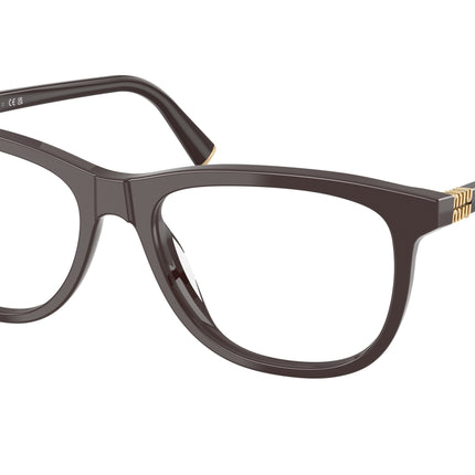 Miu Miu MU01WV Phantos Eyeglasses  22C1O1-Moka 54-140-17 - Color Map Brown