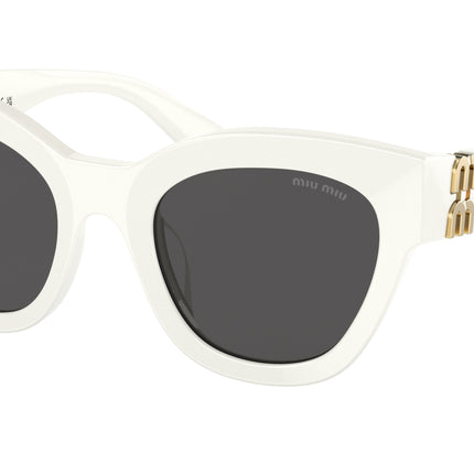 Miu Miu MU01YSF Square Sunglasses  1425S0-White 51-135-22 - Color Map White