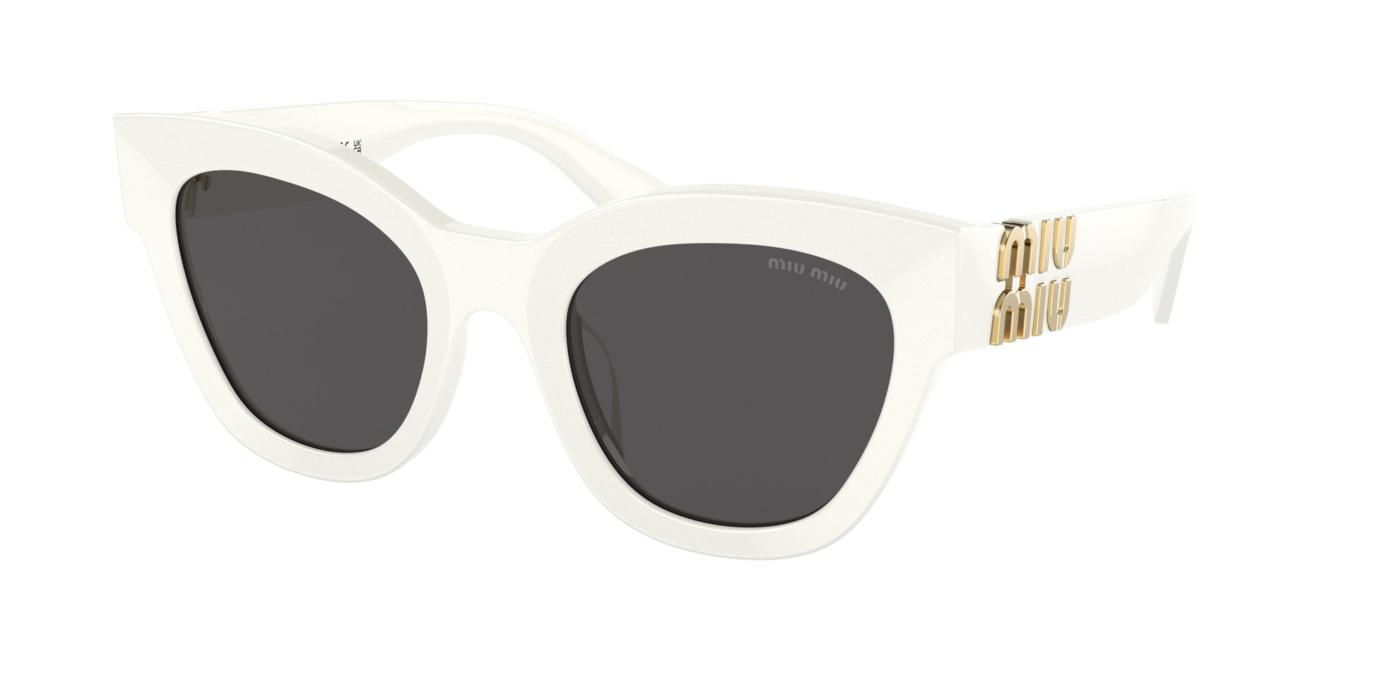 Miu Miu MU01YSF Square Sunglasses  1425S0-White 51-135-22 - Color Map White