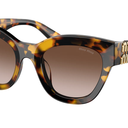 Miu Miu MU01YS Square Sunglasses  VAU6S1-Honey Havana 51-135-22 - Color Map Tortoise