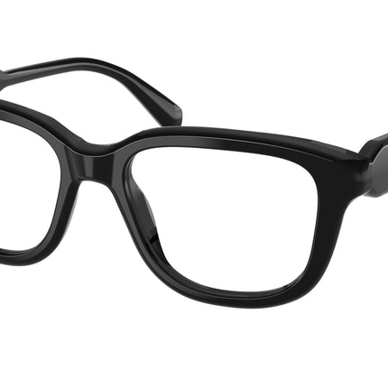Miu Miu MU02ZV Rectangle Eyeglasses  16K1O1-Black 53-140-18 - Color Map Black