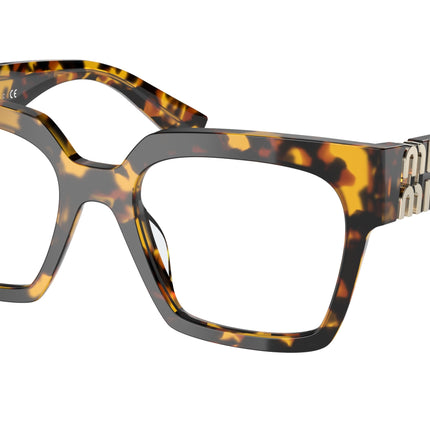 Miu Miu MU04UV Square Eyeglasses  VAU1O1-Honey Havana 52-135-19 - Color Map Tortoise