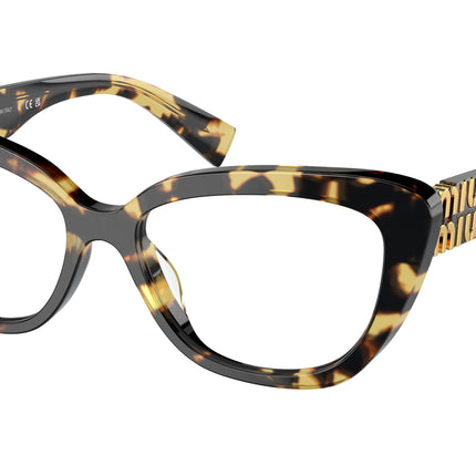 Miu Miu MU05VV Cat Eye Eyeglasses  7S01O1-Light Havana 53-140-16 - Color Map Tortoise