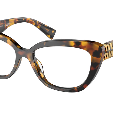 Miu Miu MU05VV Cat Eye Eyeglasses  VAU1O1-Honey Havana 55-140-16 - Color Map Tortoise