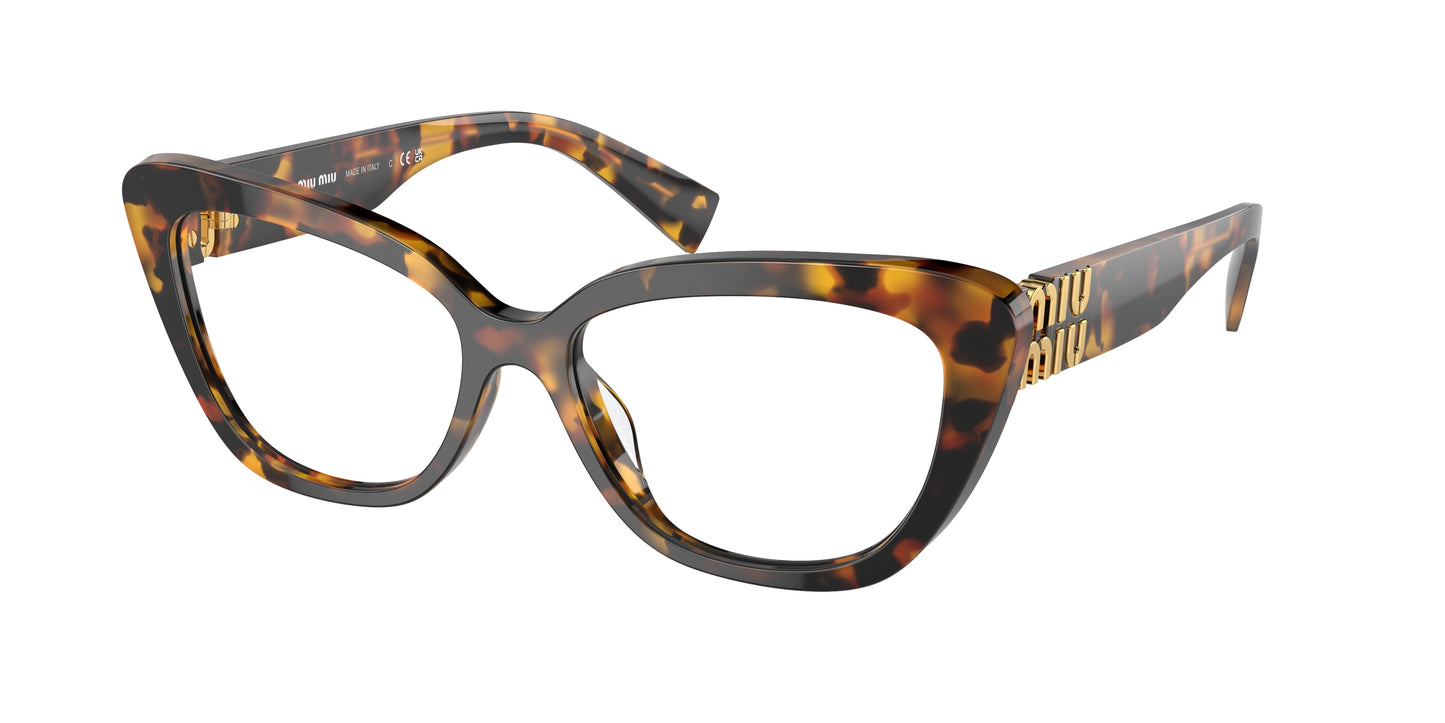 Miu Miu MU05VV Cat Eye Eyeglasses  VAU1O1-Honey Havana 55-140-16 - Color Map Tortoise