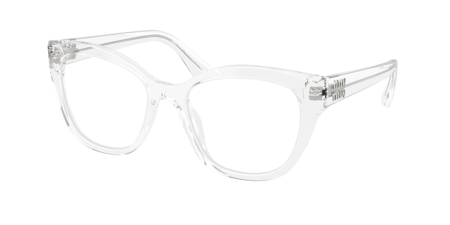 Miu Miu MU05XV Square Eyeglasses  15Z1O1-Trasparent 54-140-19 - Color Map Transparent