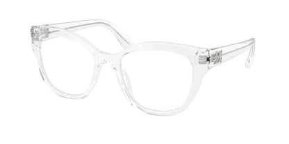 Miu Miu MU05XV Square Eyeglasses  15Z1O1-Trasparent 54-140-19 - Color Map Transparent