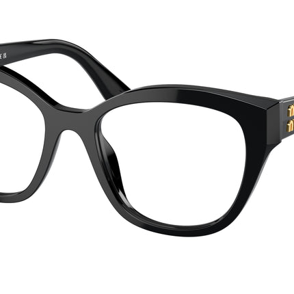 Miu Miu MU05XV Square Eyeglasses  1AB1O1-Black 54-140-19 - Color Map Black