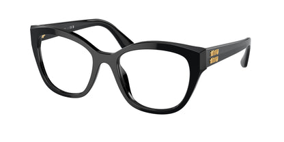 Miu Miu MU05XV Square Eyeglasses  1AB1O1-Black 54-140-19 - Color Map Black
