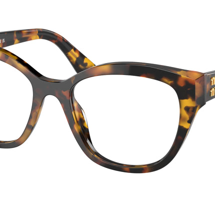 Miu Miu MU05XV Square Eyeglasses  VAU1O1-Honey Havana 54-140-19 - Color Map Tortoise