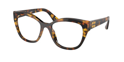 Miu Miu MU05XV Square Eyeglasses  VAU1O1-Honey Havana 54-140-19 - Color Map Tortoise