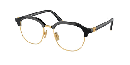 Miu Miu MU10XV Phantos Eyeglasses  16K1O1-Black 50-140-18 - Color Map Black