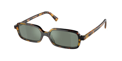 Miu Miu MU11ZSF Rectangle Sunglasses  VAU04M-Honey Havana 52-140-15 - Color Map Tortoise