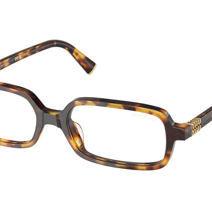 Miu Miu MU11ZS Rectangle Sunglasses  14L08N-Havana Honey 51-140-16 - Color Map Tortoise