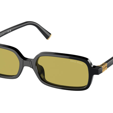 Miu Miu MU11ZS Rectangle Sunglasses  16K07O-Black 51-140-16 - Color Map Black
