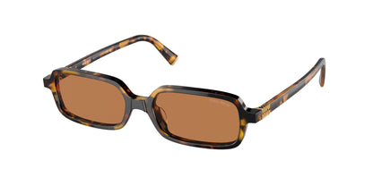 Miu Miu MU11ZS Rectangle Sunglasses  VAU2Z1-Honey Havana 51-140-16 - Color Map Tortoise