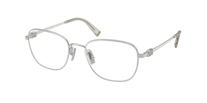 Miu Miu MU50WV Square Eyeglasses  1BC1O1-Silver 53-140-19 - Color Map Silver