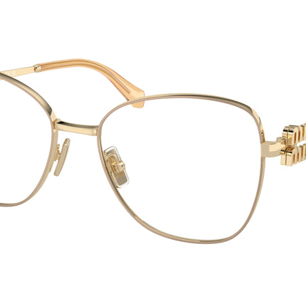 Miu Miu MU50XV Pilot Eyeglasses  14M1O1-Beige 56-135-17 - Color Map Beige