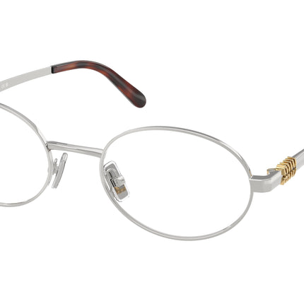 Miu Miu MU50ZV Oval Eyeglasses  1BC1O1-Silver 52-140-20 - Color Map Silver