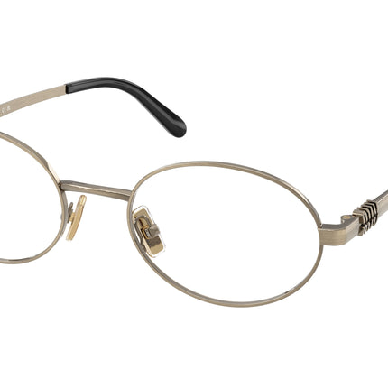Miu Miu MU50ZV Oval Eyeglasses  26C1O1-Old Gold 52-140-20 - Color Map Gold