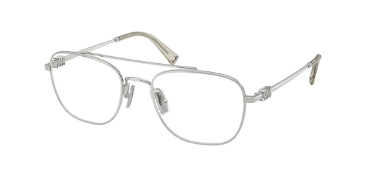 Miu Miu MU51WV Square Eyeglasses  1BC1O1-Silver 53-140-19 - Color Map Silver