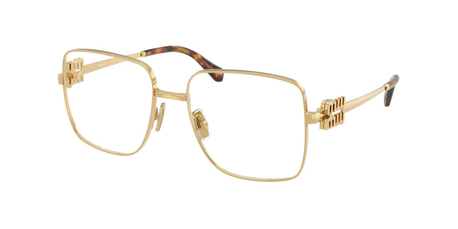 Miu Miu MU51XV Square Eyeglasses  5AK1O1-Gold 54-135-17 - Color Map Gold