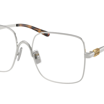 Miu Miu MU51YV Square Eyeglasses  1BC1O1-Silver 53-140-17 - Color Map Silver
