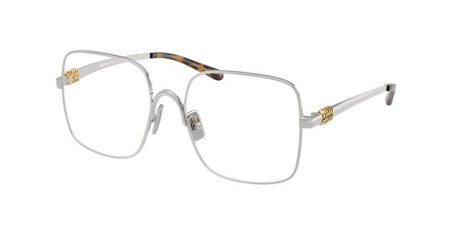 Miu Miu MU51YV Square Eyeglasses  1BC1O1-Silver 53-140-17 - Color Map Silver