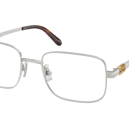 Miu Miu MU51ZV Rectangle Eyeglasses  1BC1O1-Silver 52-140-19 - Color Map Silver