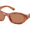 Miu Miu MUA03S Irregular Sunglasses  10L10I-Havana Light 53-140-19 - Color Map Brown